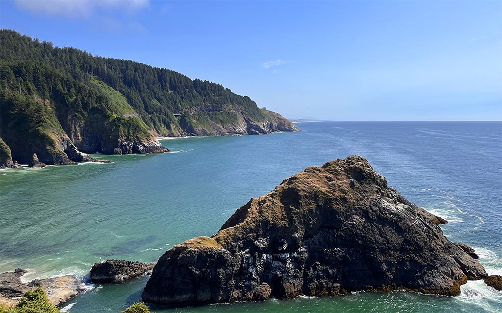 Blick vom Heceta Head Lighthouse