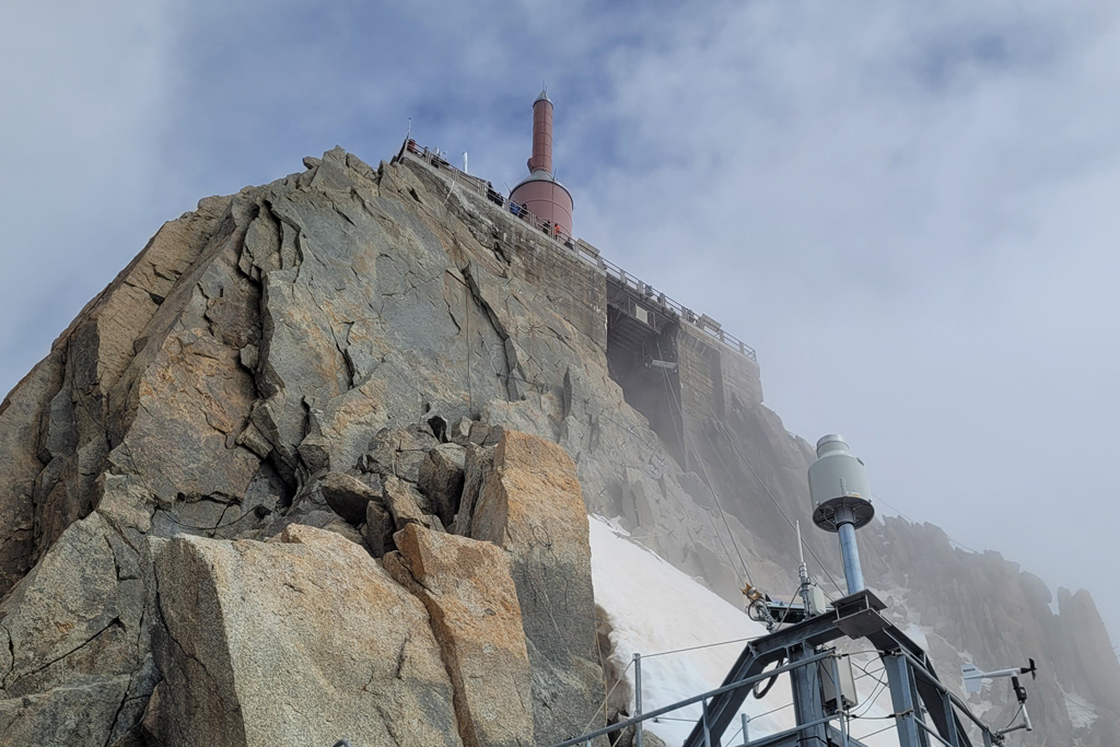 Gipfelterrasse des Aiguille du Midi