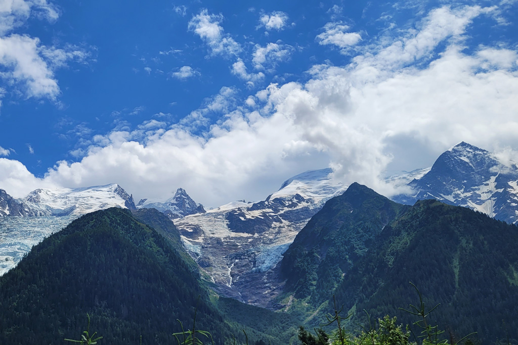 Blick zum Mont Blanc