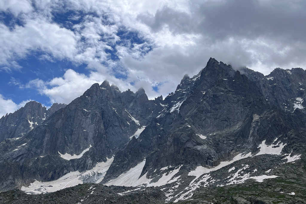 Alpenpanorama vom Plan de l‘Aiguille